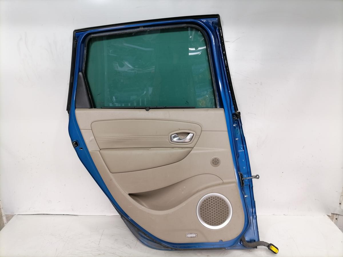 Renault Scenic 3 original T&uuml;r hinten links TERNA Blue Extrem Rohbau Bj.2009